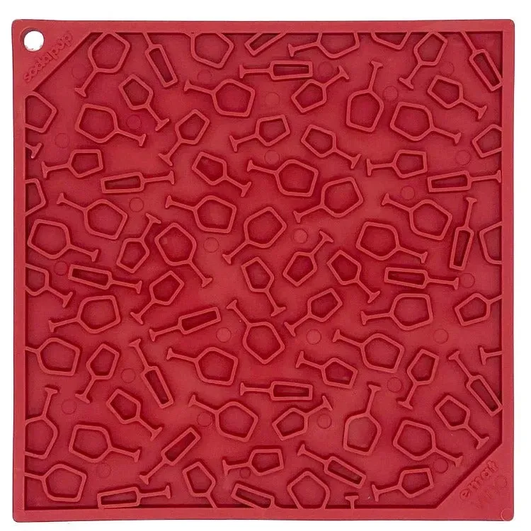 SodaPup Vino eMat slickmatta röd 20x20 cm lugnande