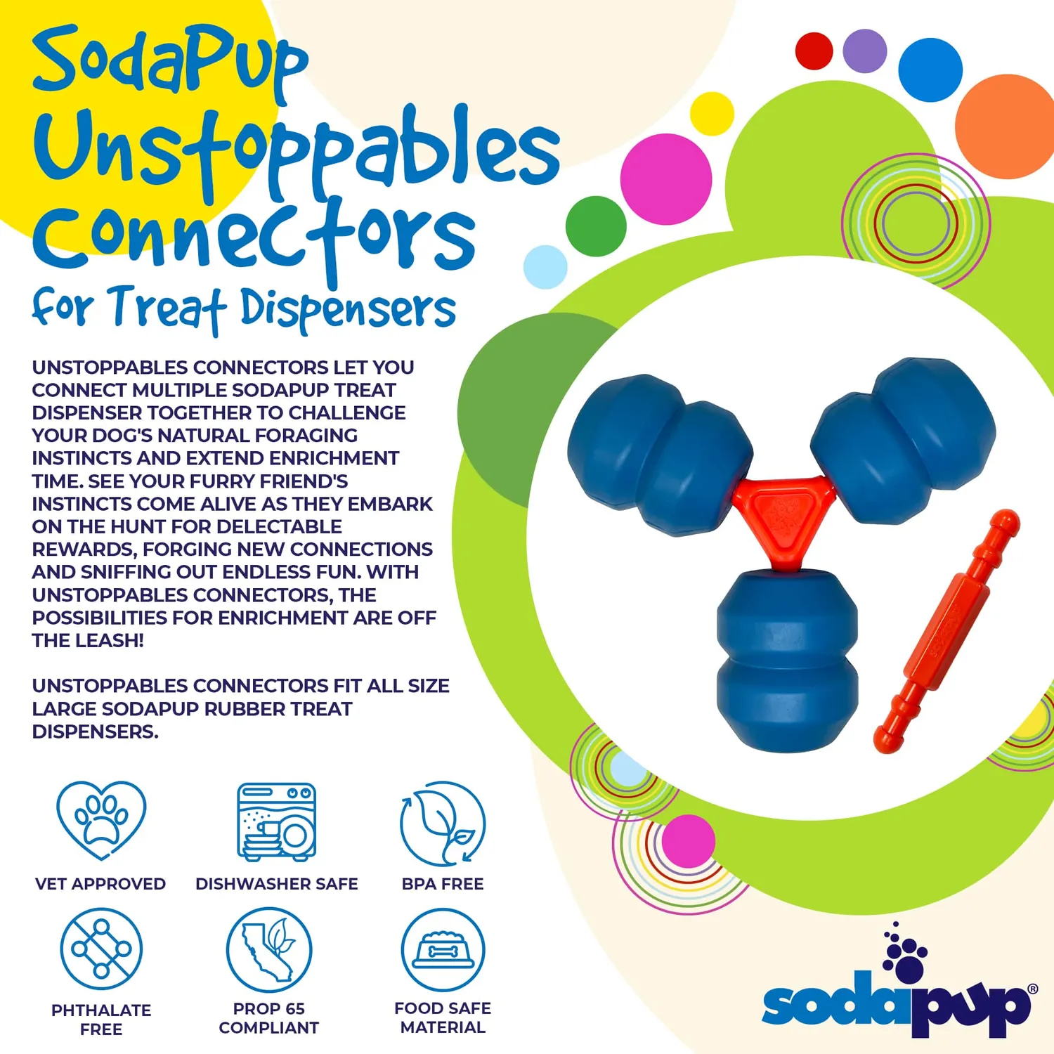 SodaPup Unstoppables Connectors koppling 2-pack nylon