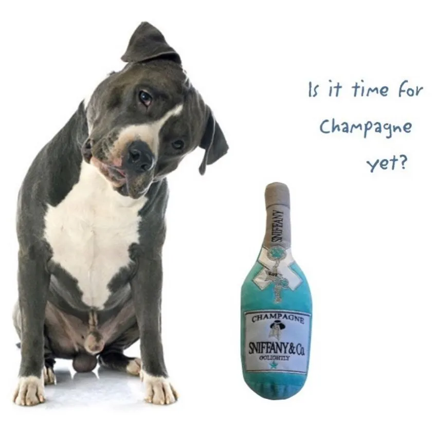 Dog Diggin Designs Sniffany Champagne hundleksak 23 cm