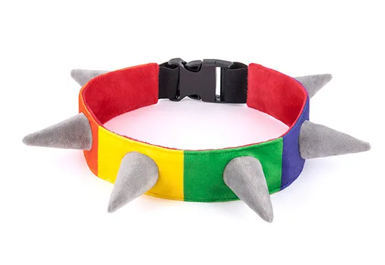 P.L.A.Y. Spiked! Plush Collars mjukt hundhalsband S taggar