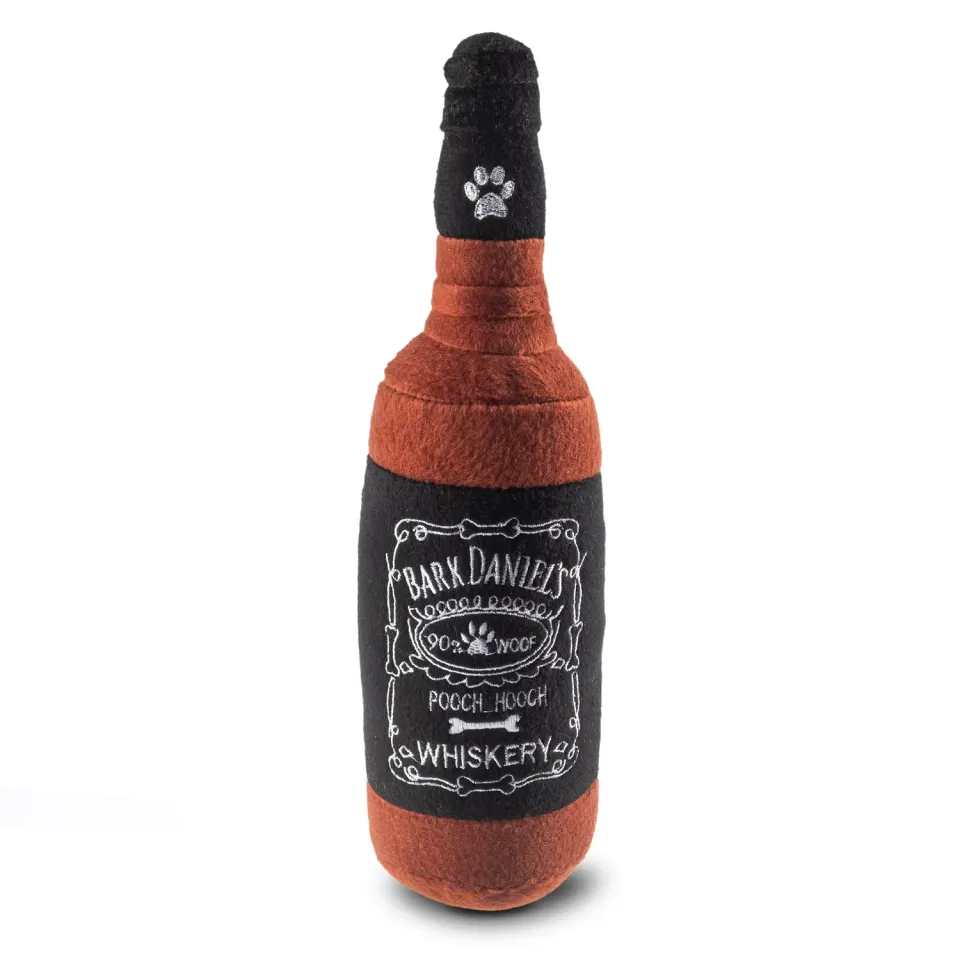 Dog Diggin Designs Bark Daniels Whiskery hundleksak med pip