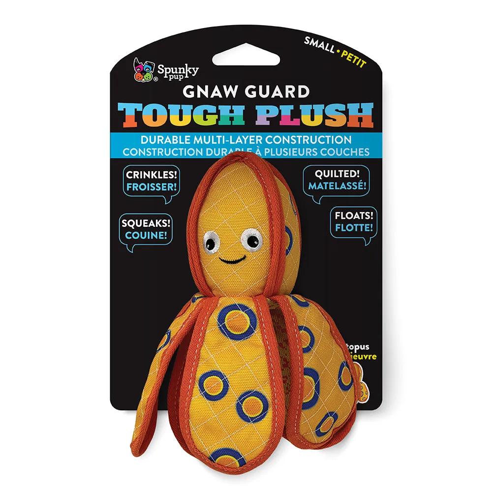 Spunky Pup Neon Tough Plush mjuk hundleksak orm large