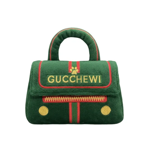Dog Diggin Designs Gucchewi Verde Foresta Purse hundleksak grön