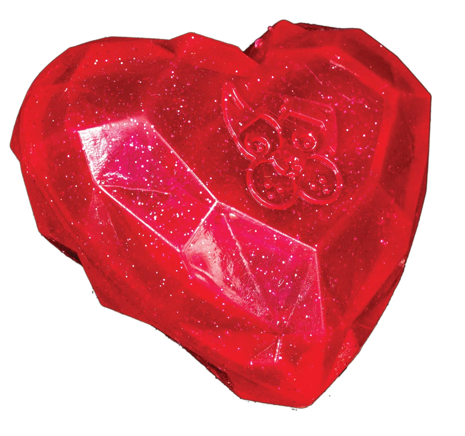 Spunky Pup Squeaky Gems Diamond hundleksak bla med pip