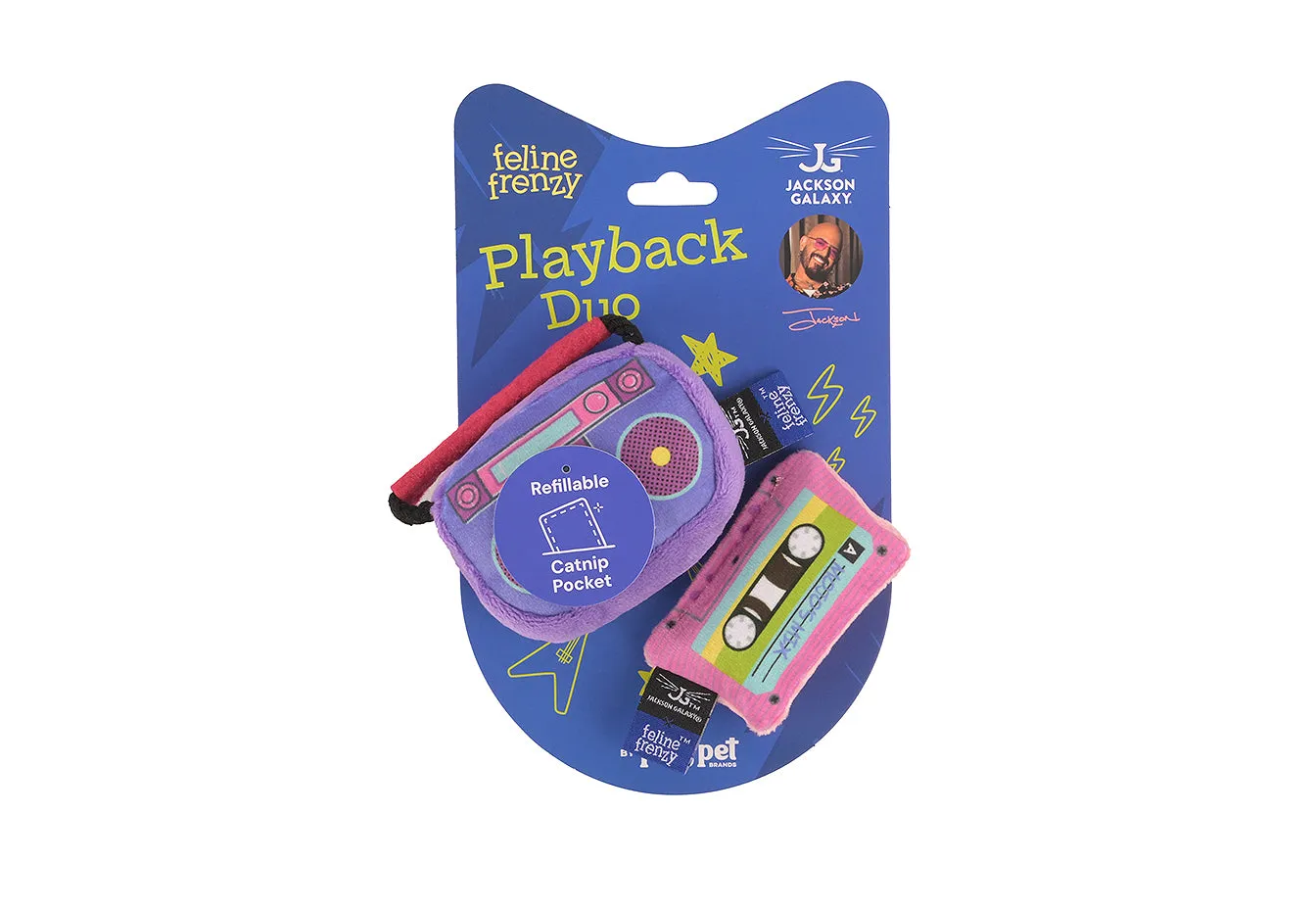 P.L.A.Y. Feline Frenzy Playback Duo kattleksak 2-pack kattmynta