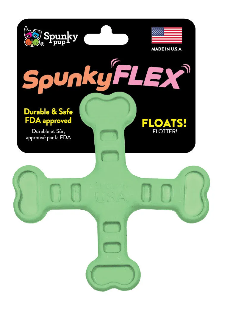 Spunky Pup SpunkyFlex gummileksak ben blå