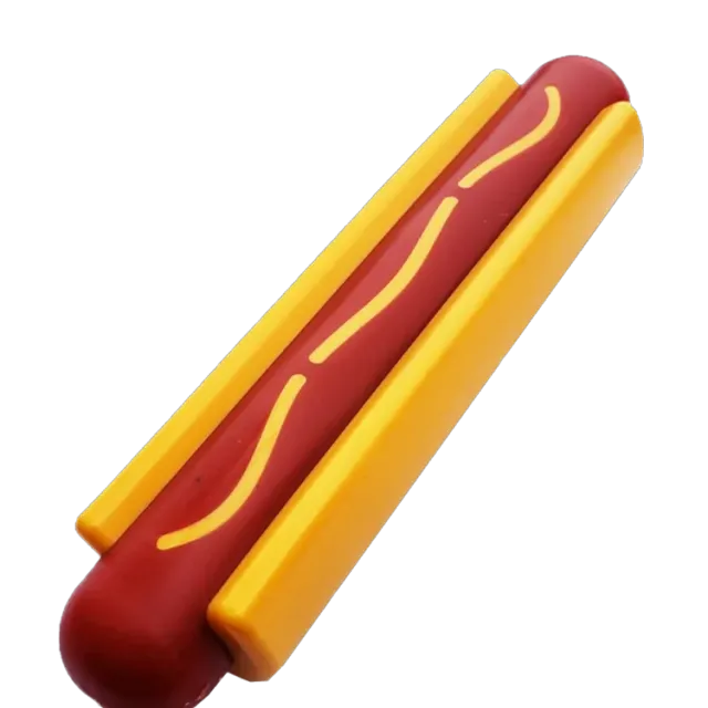 SodaPup Hot Dog nylon tuggleksak för starka tuggare