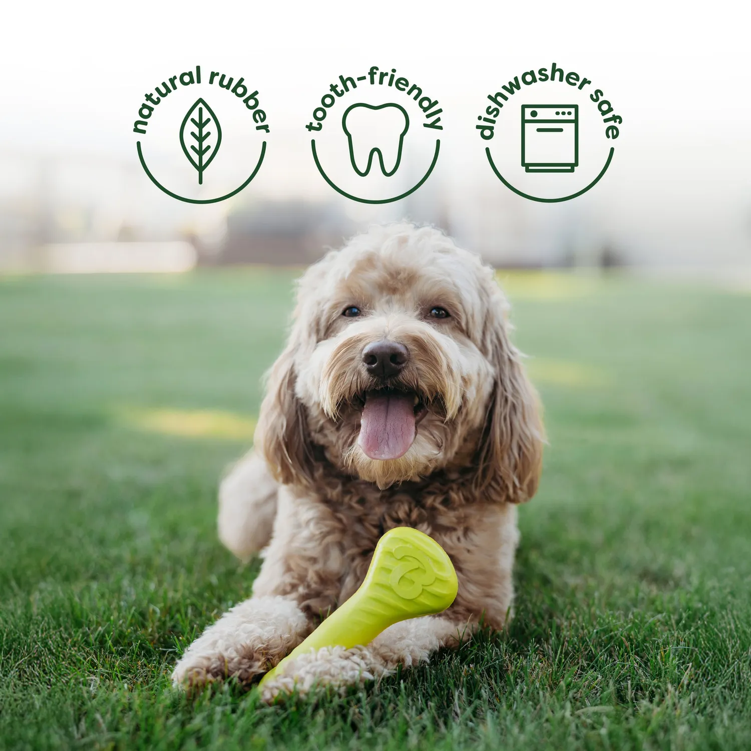 Benebone Chew & Chase Collection tuggleksak Medium 4-pack nylon