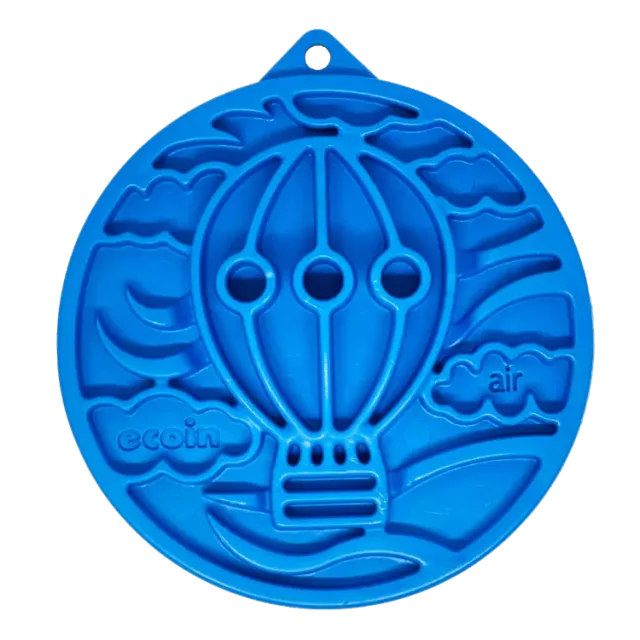 SodaPup eCoin Air Nylon slickmatta blå tuggtålig