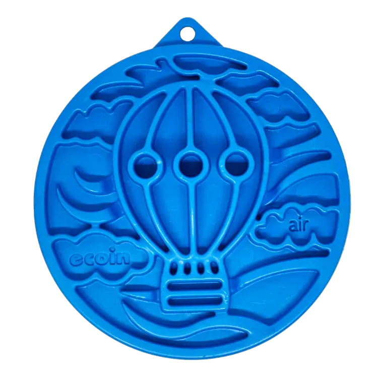 SodaPup eCoin Air Nylon slickmatta blå tuggtålig