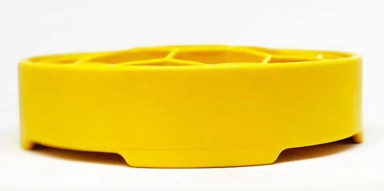 SodaPup Honeycomb slow feeder matskål gul andrasortering