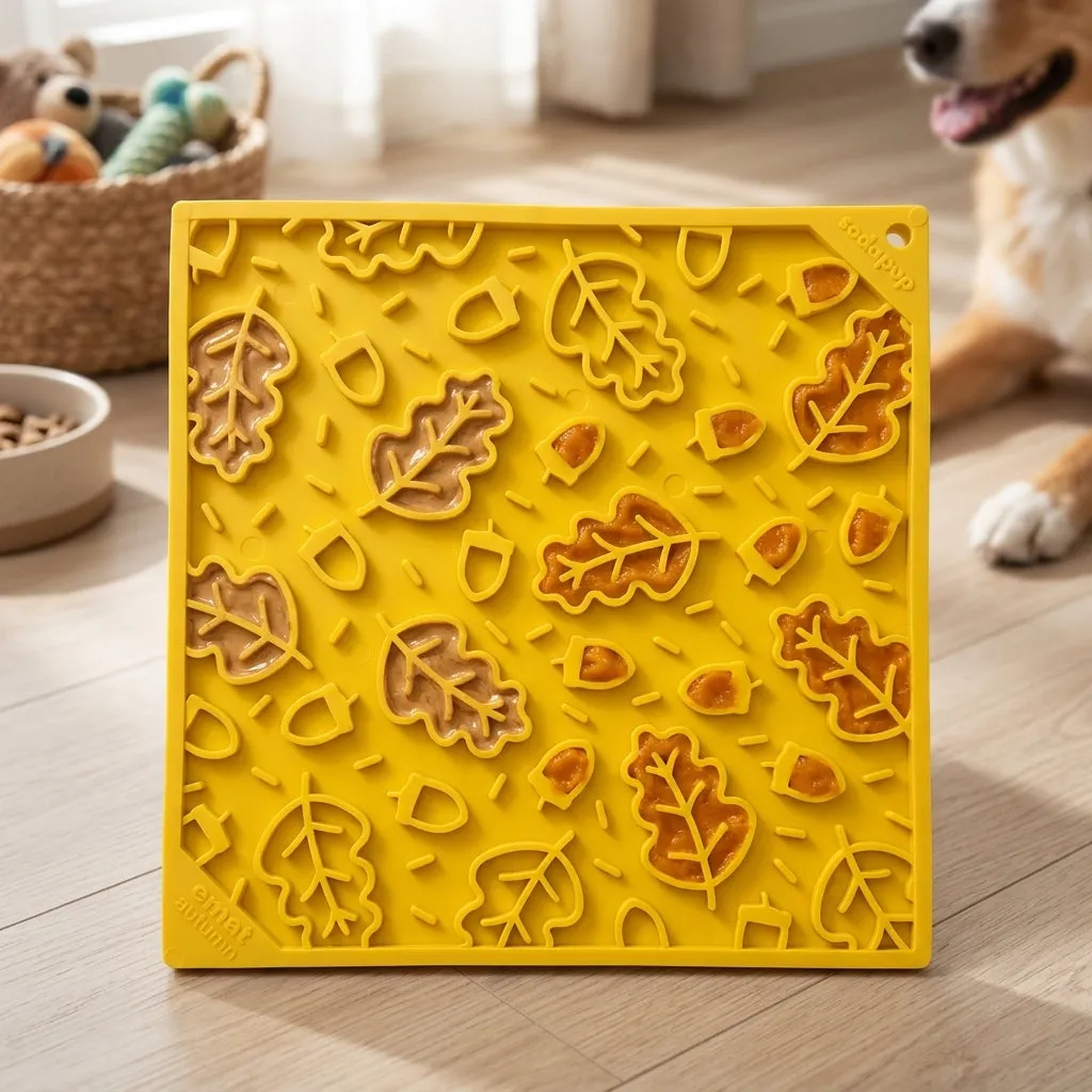 SodaPup Autumn hundset 3-delar löv slickmatta