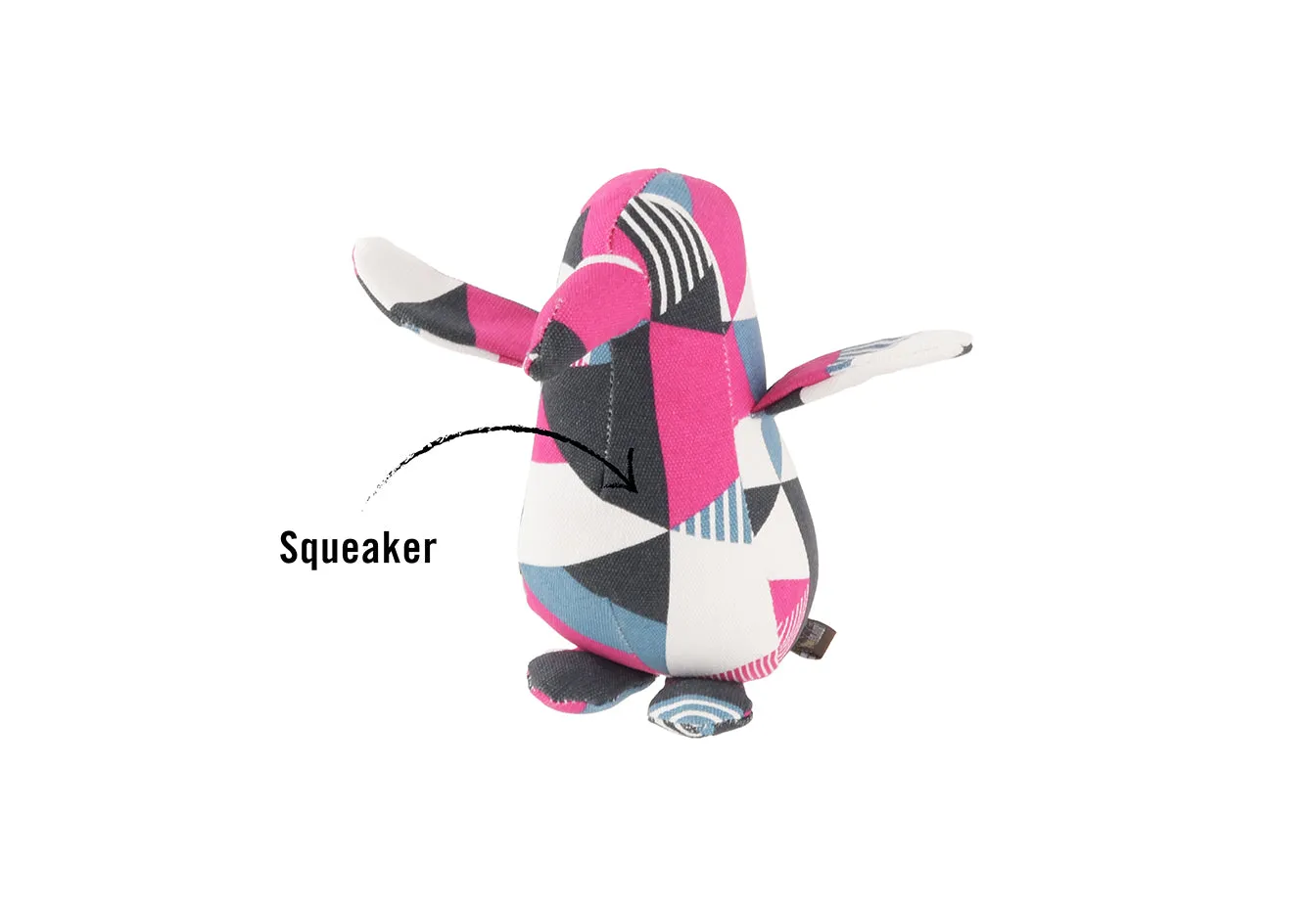 P.L.A.Y. Penguin Pal hundleksak i bomullscanvas medium/large