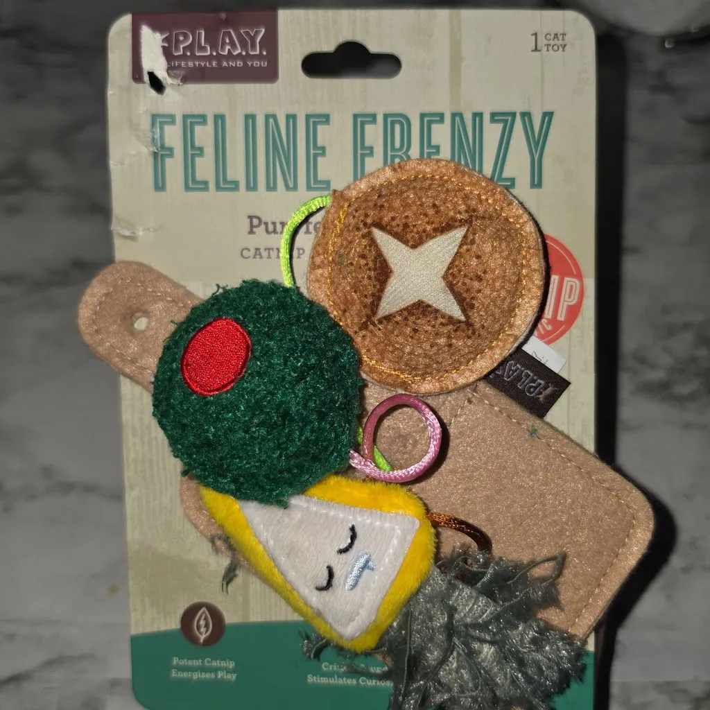 Feline Frenzy Purrfect Pairings kattleksak catnip 3-pack prassel