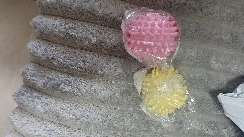 Pawtato Spiky Rubber tuggboll blå 5,5 cm