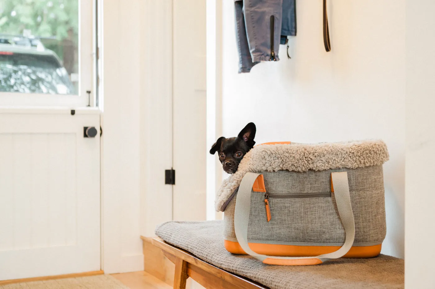 P.L.A.Y. Deluxe Dog Carrier hundväska grå upp till 7kg