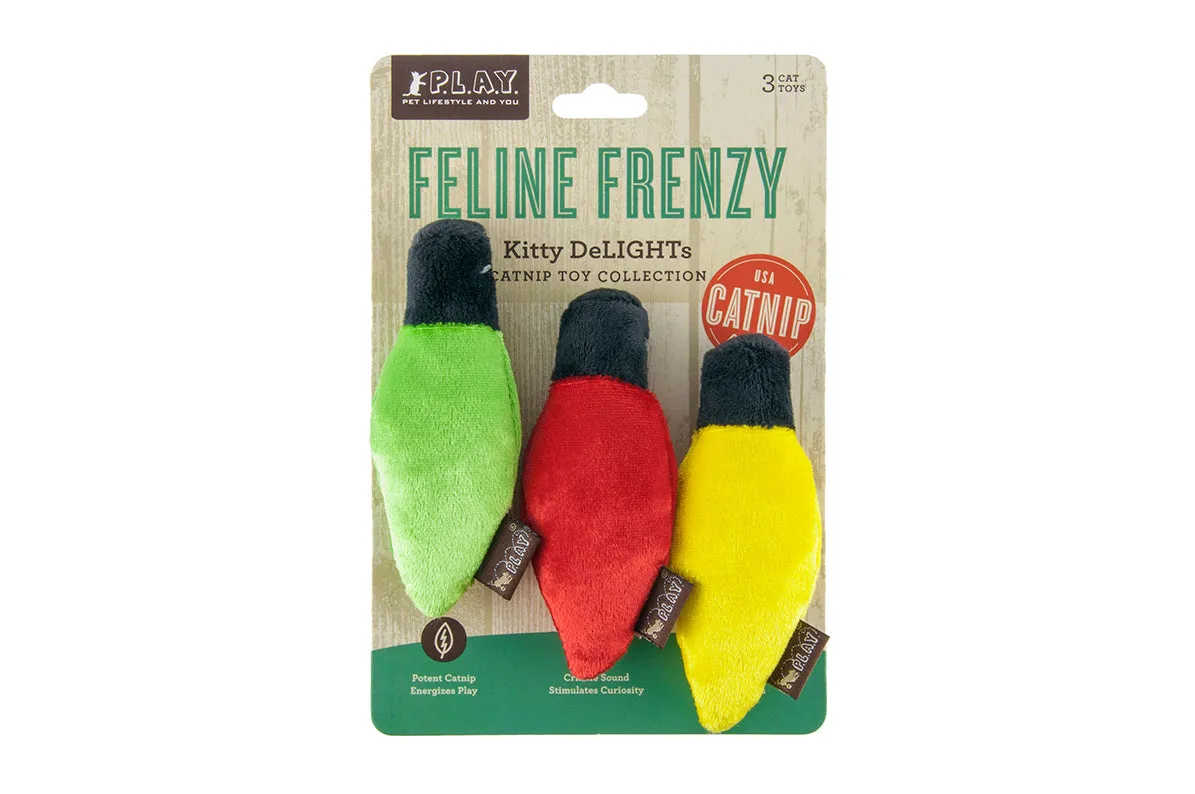 P.L.A.Y. Feline Frenzy Kitty Delights kattleksak set kattmynta