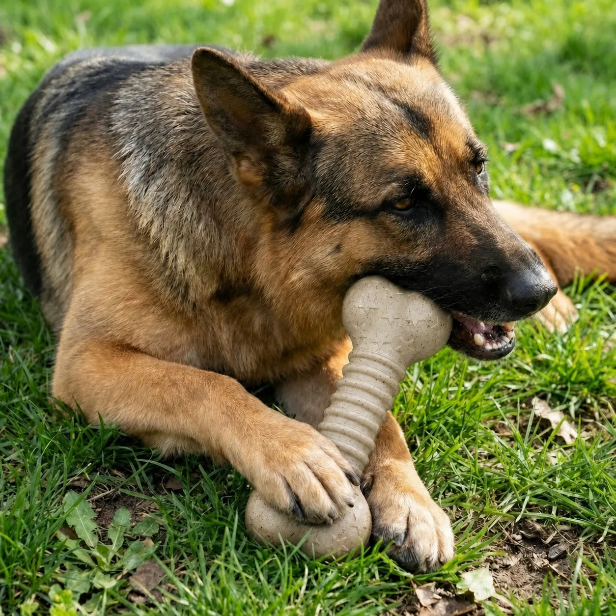USA-K9 Stars and Stripes Bone tuggben nylon