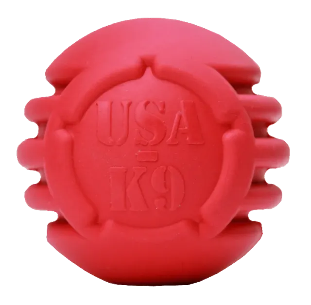USA-K9 Stars and Stripes hundleksak large röd gummi
