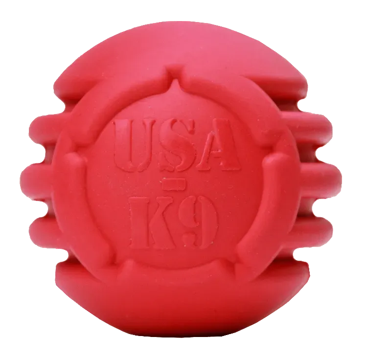 USA-K9 Stars and Stripes hundleksak large röd gummi