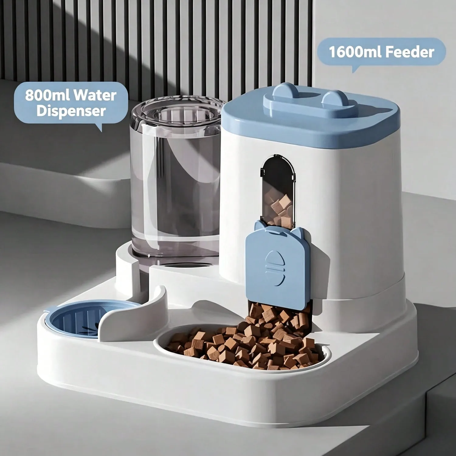 Pawtato Gravity 2-i-1 automatisk foderautomat katt stor
