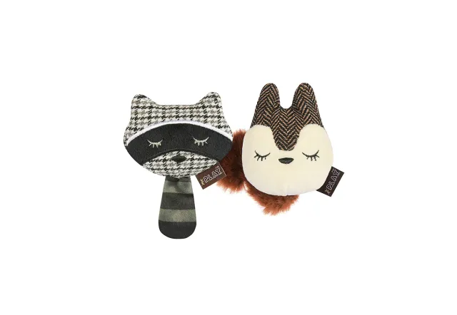 P.L.A.Y. Feline Frenzy Bandit Buddies kattleksaker 2-pack med kattmynta