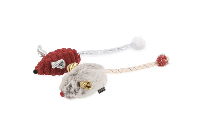 P.L.A.Y. Feline Frenzy Twice As Mice kattleksak möss 2-pack