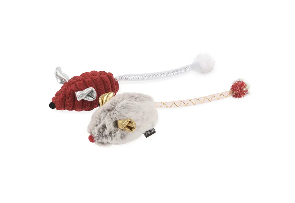 P.L.A.Y. Feline Frenzy Twice As Mice kattleksak möss 2-pack
