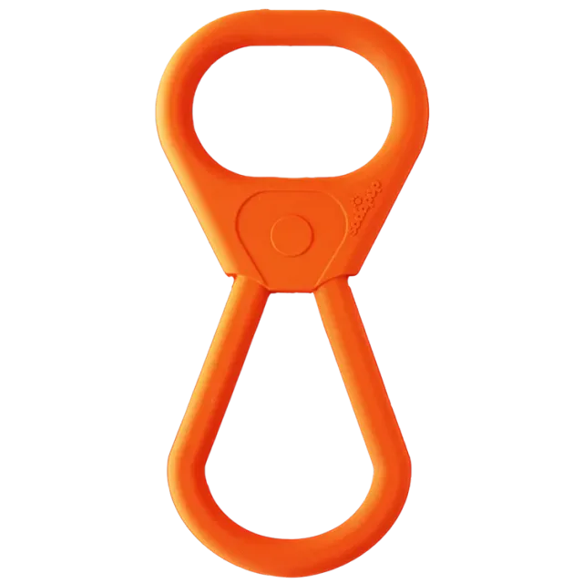 SodaPup Pop Top Tug Toy dragleksak naturgummi kraftig