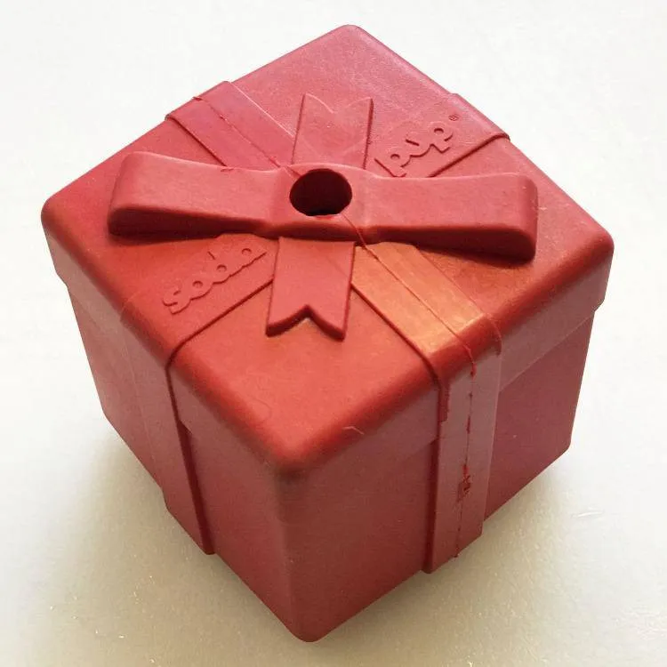 SodaPup eDispenser Gift Box hundleksak medium röd