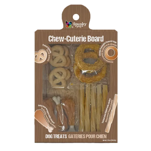 Spunky Pup Chew-Cuterie Boards hundgodis Meaty Medley proteinrik