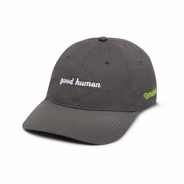 Good Human Embroidered Hat keps grå broderad