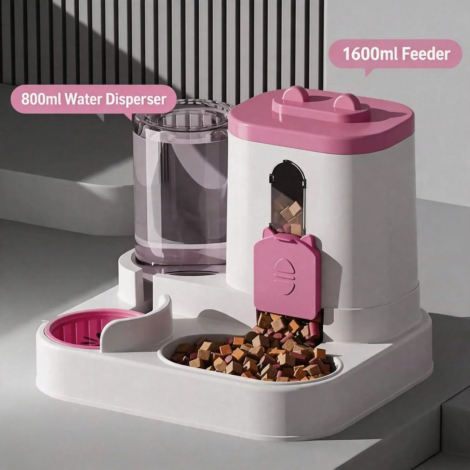 Pawtato Gravity 2-i-1 automatisk foderautomat katt stor