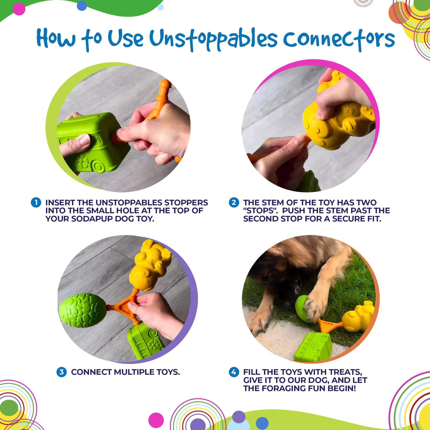 SodaPup Unstoppables Connectors koppling 2-pack nylon