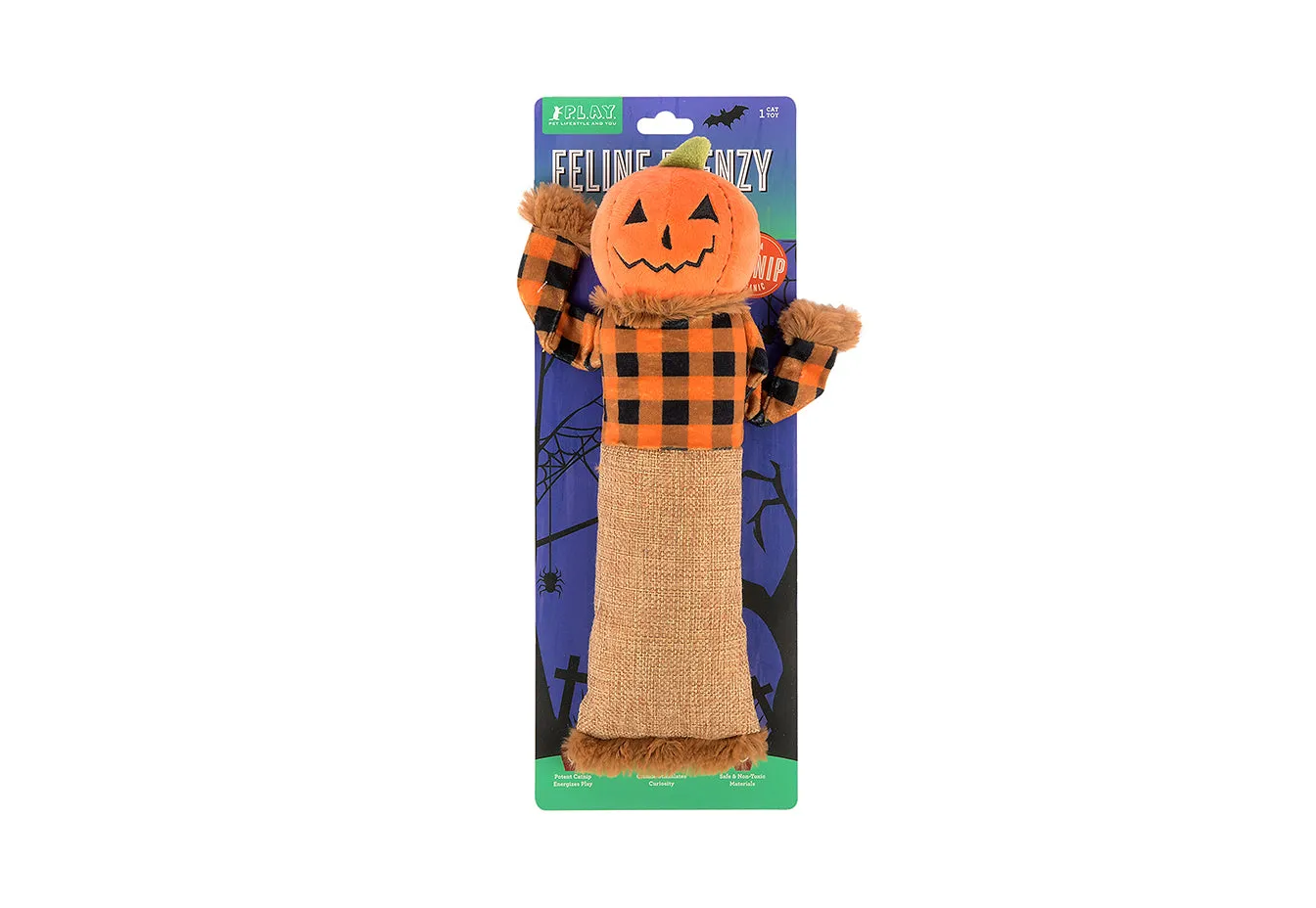 P.L.A.Y. Feline Frenzy Scaredy Crow kattleksak kattmynta