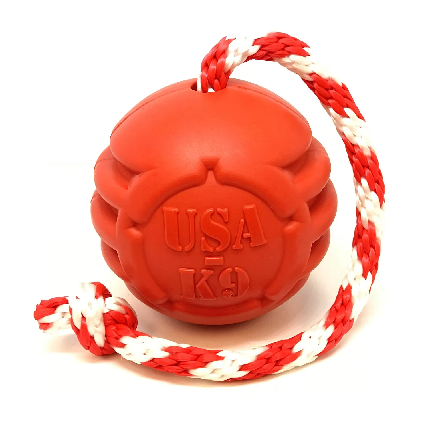 SodaPup USA-K9 Stars and Stripes gummiboll Large röd