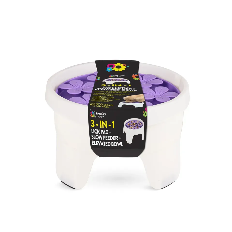 Spunky Pup 3-in-1 slickmatta slow feeder lila