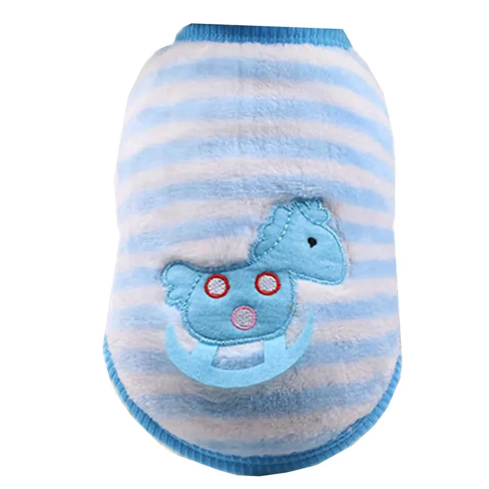Pawtato Embroidered hundtröja kanin fleece XS
