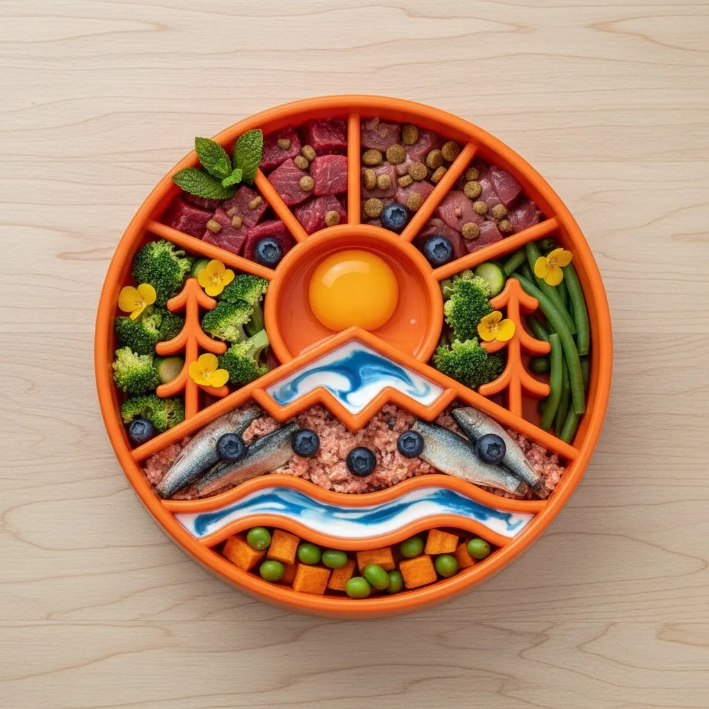 SodaPup Great Outdoors eBowl slow feeder orange 4 cups