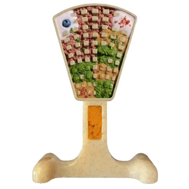 SodaPup Waffle Tower eChew tuggleksak nylon brun slitstark