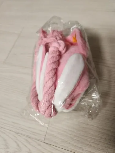 Pawtato Squid mjukisleksak rosa med pip