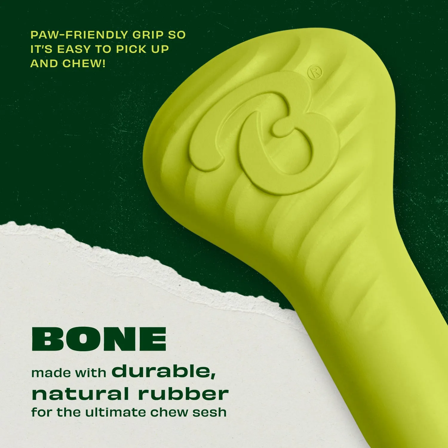 Benebone Bone gummiben Medium naturgummi