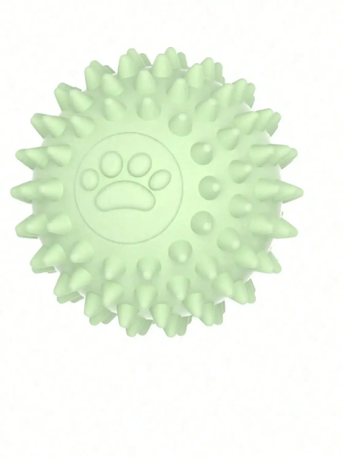 Pawtato Spiky Rubber tuggboll blå 5,5 cm