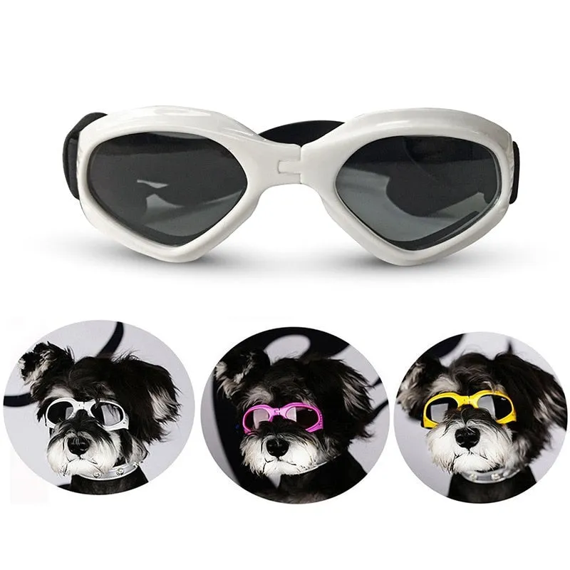 Pawtato Foldable hundglasögon vit solskydd