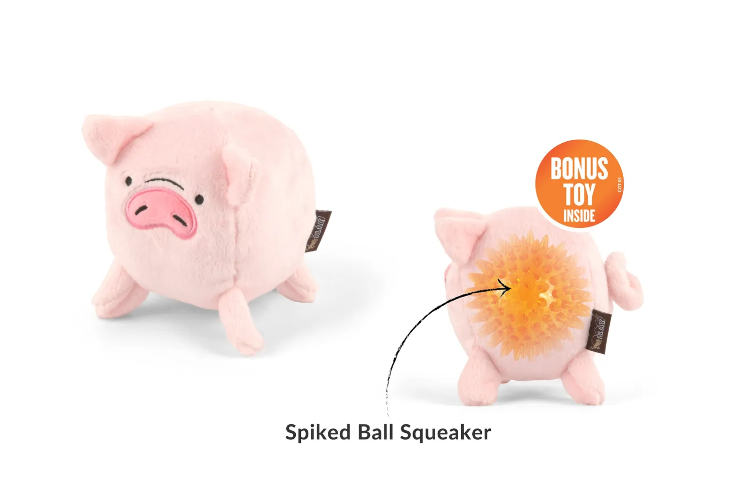 P.L.A.Y. Barnyard Buddies Paul the Pig hundleksak large med pip