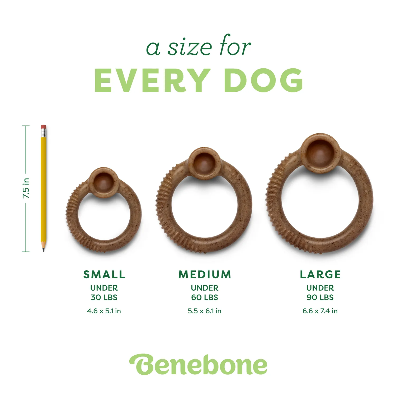 Benebone Ring tuggben bacon för jordnötssmör