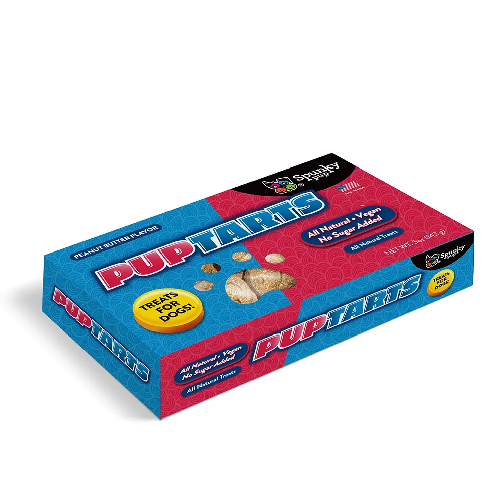 Spunky Pup Pup Tarts hundkex jordnöt 142g
