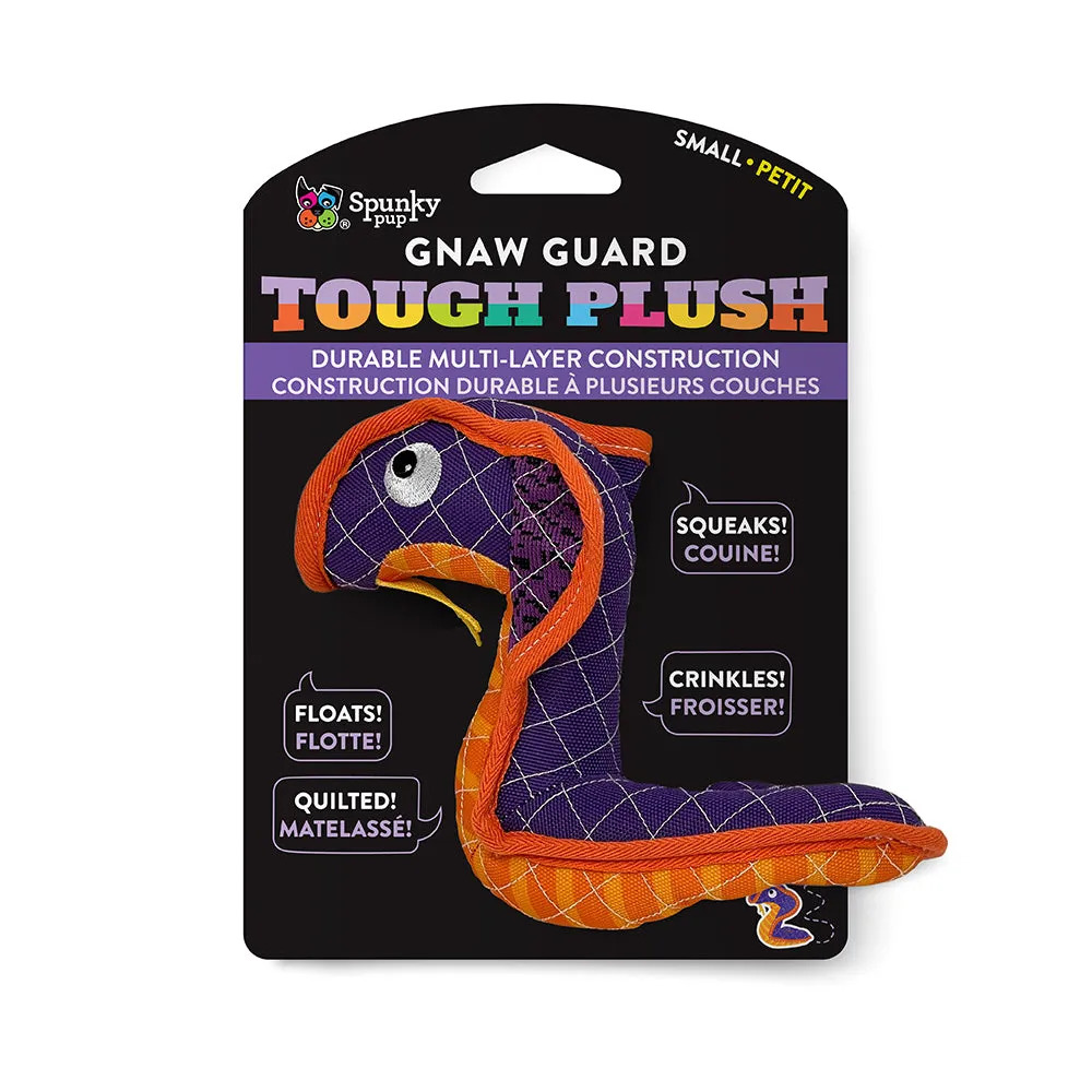 Spunky Pup Neon Tough Plush mjuk hundleksak orm large