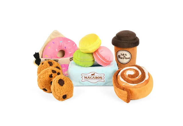 P.L.A.Y. Pup Cup Café Collection hundleksak set med pip