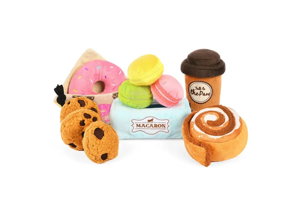 P.L.A.Y. Pup Cup Café Collection hundleksak set med pip